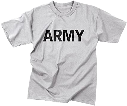army t shirt grey